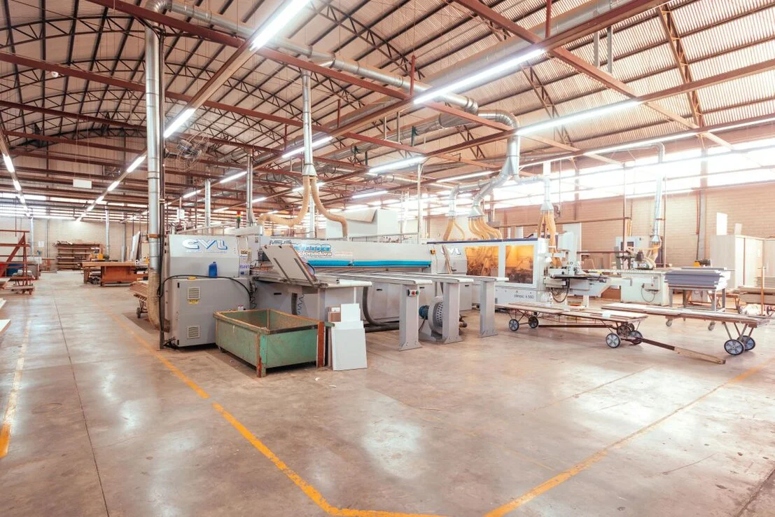 Vista d insieme di un reparto produttivo organizzato