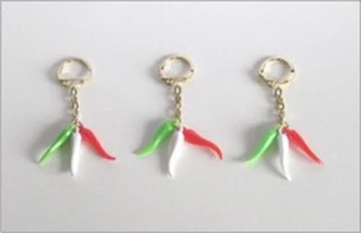 cornetti portachiavi tricolore cornetti portachiavi tricolore